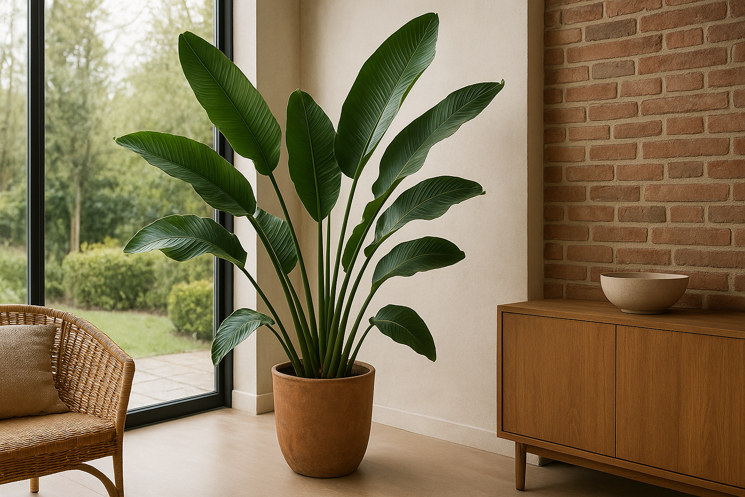 Foto bij Paradijsvogelplant in huis: standplaats, verzorging en bloei